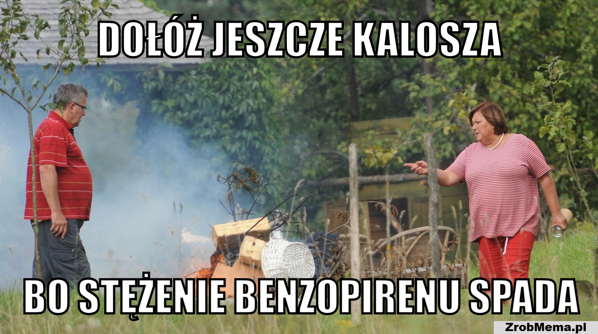Dołóż jeszcze kalosza, bo stężenie benzopirenu spada