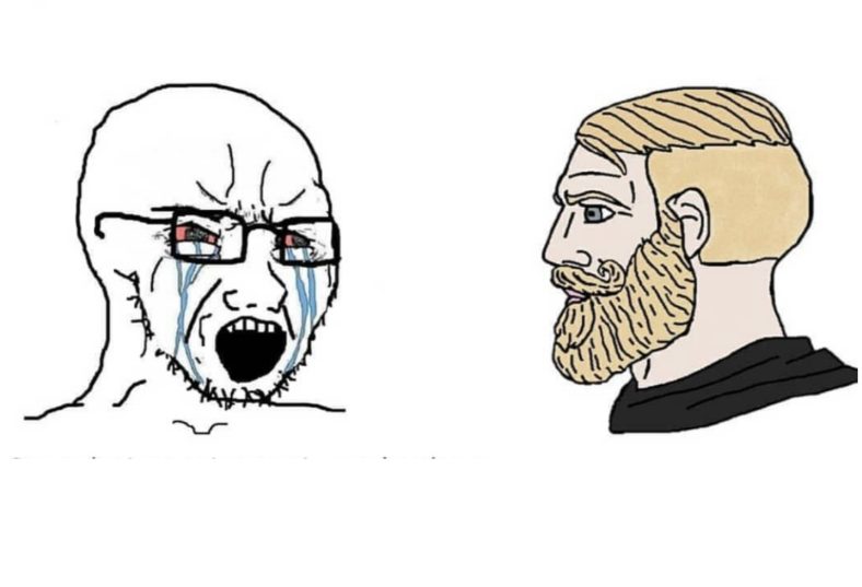 Chad Soyboy mem czysty szablon