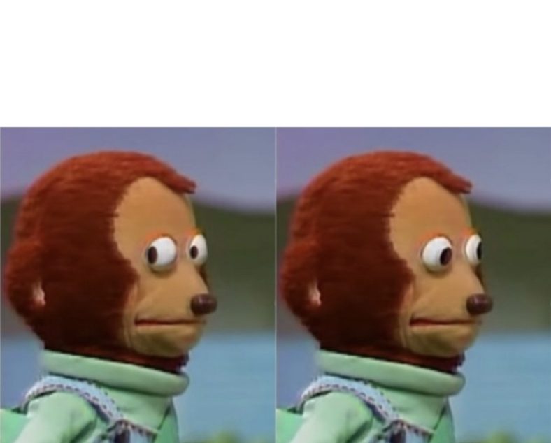 Awkward Look Monkey Puppet